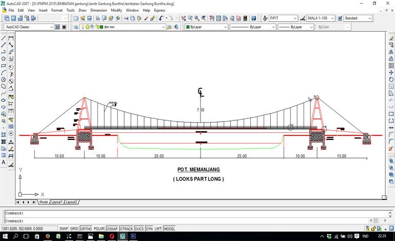 Gambar Jembatan Format Autocad – Analisis